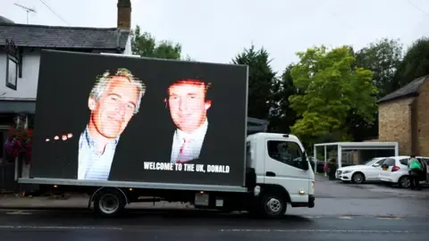 Several Detentions Made Following Trump and Jeffrey Epstein Images Projected on Windsor Castle